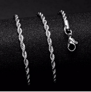 COD Kalung dan Liontin Tambang Titanium Gold Perhiasan Pria Model Tambang Terlaris / Kalung Titanium Perhiasan Pria Anti Karat / Kalung Tambang Titanium/ Kalung Tambang Lapis emas 18k Anti Karat Terlaris Bisa COD 45 cm 50cm 60 cm - Starlaa.id