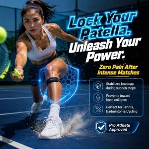 🏅Secure Support【Knee Pressure Support】HFH Weightless Bionic Exoskeleton Patella Strap Knee Support/Patellar Tendon Strap/Running Support/Gym Training/Hiking/Outdoor Sports