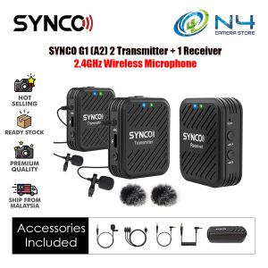 SYNCO G1- A1 SYNCO G1 A2 Ultracompact Digital Wireless Microphone System for Mirrorless/DSLR Cameras 2.4GHz Wireless Microphone SYNCO G1 A1 SYNCO G1A1 SYNCO G1 A2 SYNCO G1A2 (Original 1 Year Warranty)