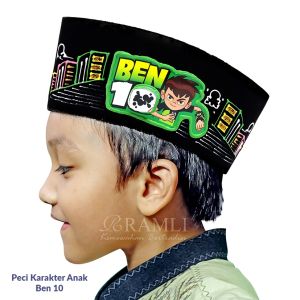Ramli Songkok Anak Karekter Ben 10 AC Tinggi 9