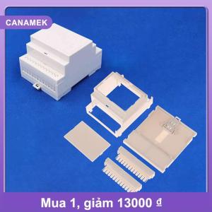 【CANAMEK】 DIN đường sắt bao vây thùng nhựa cho điện tử phân phối hộp điện tử bao vây ổ cắm bao vây