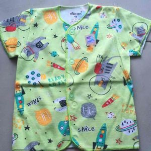 Baju Bayi Lengan Pendek Ukuran Newborn 0-3 Bulan SNI Tokusen Costly Calmet Ido Fully