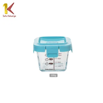 Satu Keluarga Baby Food Container C1277 Wadah Kaca Tempat Penyimpanan Mpasi Bayi Serbaguna