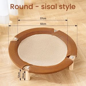 Rattan Cat Bed Summer Cooling Two-Layer Cat Bed - 3 Styles