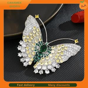 ❣️❣️❣️ Fashion Exquisite Rhinestone Butterfly Brooches For Women Clothing Coat Jewelry Accessories Gift