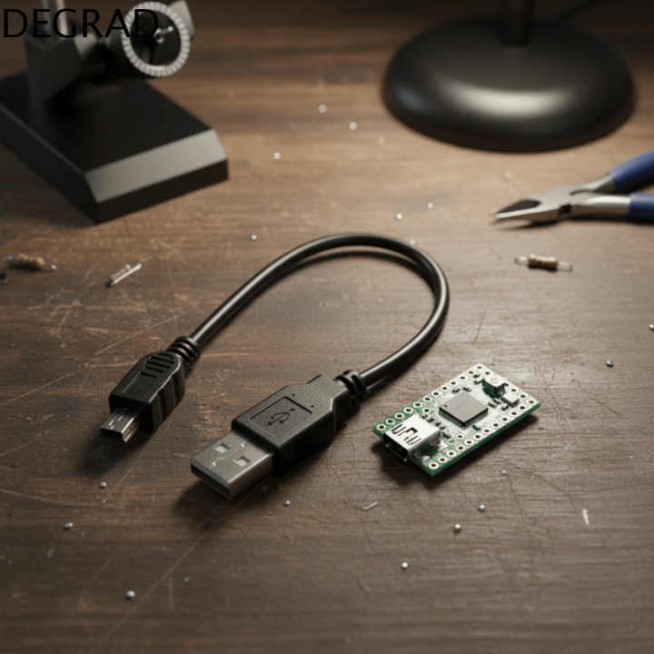 Tuccbay Teensy 2.0 USB AVR Development Board ATMEGA32U4 Erweiterungsboard mit Datenkabel für