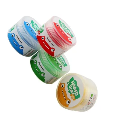 LIUJIR Soft Clay Hand Putty Squiz Toys 4pcs/set Non-Sticky Finger Training Putty DIY Bouncing Plasticine Soft Stretchy Therapy Putty Set Developmental Toys