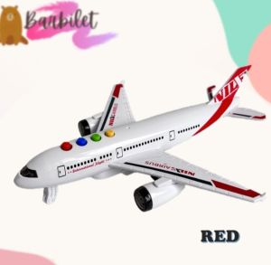 Electronic Musical Story Aeroplane Pull-Back Aircraft Kids Learning Toddler Toys Kepal Terbang Play Vehicles (3146)