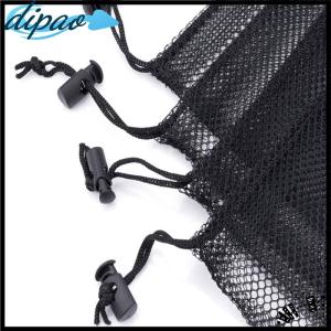 【dipao】 Mesh Stuff Sack Durable Nylon Drawstring Laundry Bag Rinsing Beach Toys Travel
