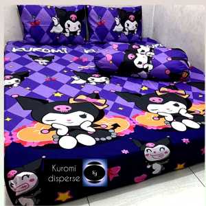 Set Sprei Karakter Lembut Adem - Motif Cartoon/Dino/Astro - Warna Cerah - Ukuran Double
