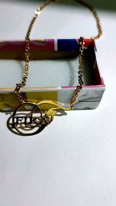 Kalung Nama Terbaru 2025 Lapis Emas LIONTIN Ukir Nama SENDIRI Titanium (Custom)