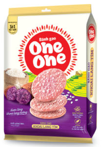 Bánh gạo One One Khoai lang tím túi 166g