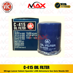 C-415 VIC Oil Filter for Mirage Lancer Galant Xpander L300 Adventure Gas Getz Mazda 323