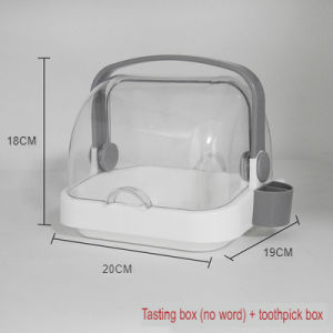 Transparent Food Grade Plastic Bread Box Storage Bread Bin Container Sealed Dustproof for Picnic Camping Kitchen