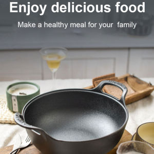 minbai01 Cast Iron Nonstick Stock Pot Suitable for Gas and Induction Cooktops