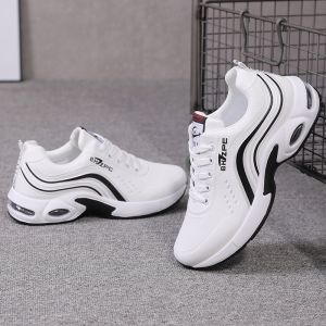 【Local Shipping】Fashionable Breathable White Sneakers For Men Mens Running Shoes Casual Sports Shoes Air Cushion