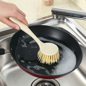 Bàn chải chà bồn rửa chén có tay cầm dài và chất lông dày cao cấp-ESTLA