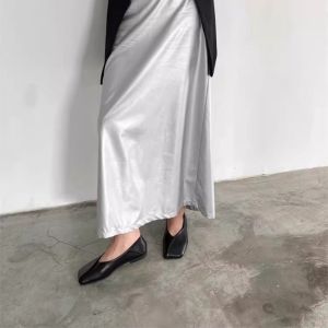 Free Shipping New Style Slip-On Shoes With A Square Toe Shallow Opening And Flat Sole Perfect For Work 2026 Collection Featuring A Soft Sole And A Retro Design