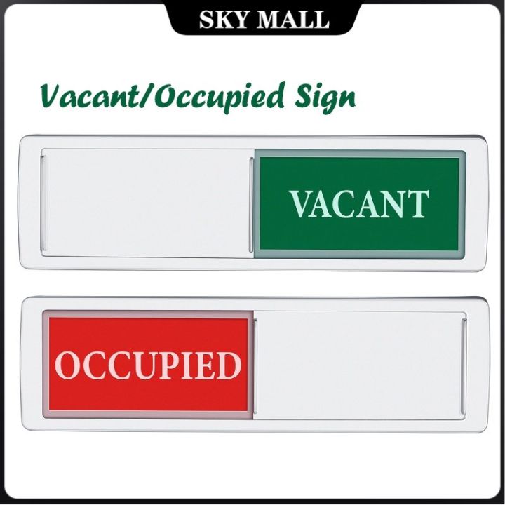 Busy Light Indicator & Open/Close Slider Sign - Privacy Sign For Bathroom, Office, Hotel Doors