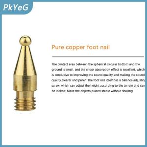PkYeG 1 bộ đinh loa cho chân Loa Hi-Fi Chân loa bằng đồng Chân loa hấp thụ sốc chân đồng