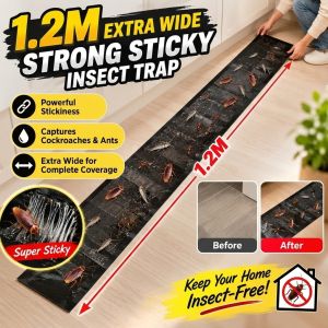 1.2m Extra Large Sticky Mouse Trap Strong Rat Glue Board Rodent Catcher Powerful Adhesive Pest Control Trap for Home Shop Garage Warehouse