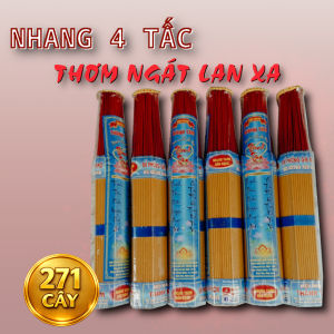 Nhang 4 Tấc Thơm Ngát Lan Xa Bó 271 Cây – Nhang Dài Thắp Bàn Thờ
