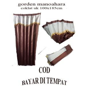 Gorden Hordeng Korden Pintu Jendela Manohara Poni Ukuran 100x185cm Free Kawat S