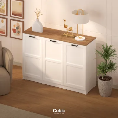 Cubic Sideboard Minimalis / Bufet Serbaguna / Lemari Kabinet / LIVINA NEVA SB 120