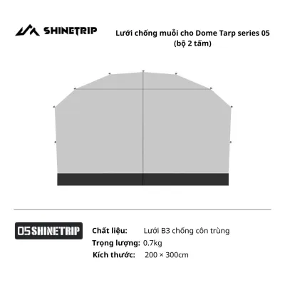 Lều Camping Ngoài Trời Lều Dã Ngoại Chống Nắng Chống Mưa ShineTrip Dome