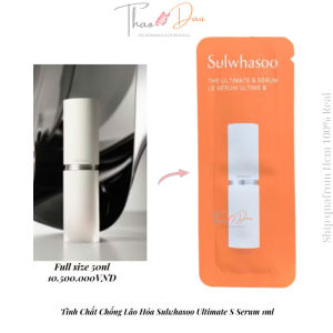Sulwhasoo 12 Gói Serum Ultimate S Serum Bản Mới Sulwhasoo thông đỏ chống lão  nhăn mềm sáng bóng da