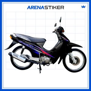 SH45c Sticker Shogun R Stiker Striping Lis Suzuki Shogun 110 R 2000 - 2003 Variasi Retro Design Lz