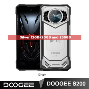DOOGEE S200 Rugged Phone 1.32" AMOLED Rear Display 12GB RAM+256GB ROM Dimensity 7050 Octa Core 100MP Camera 10100mAh 5G Phone