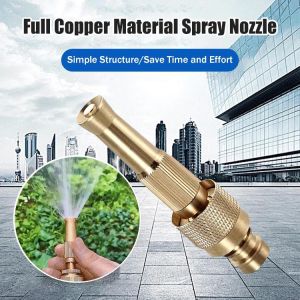 High Pressure Brass Hose Nozzle For Car Garden Adjustable Water Sprayer