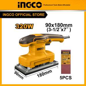 Máy chà nhám 320W INGCO FS3216 chữ nhật kích thước 180x90mm chà nhám gỗ nhám tường
