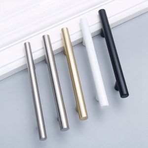 YANGS 1Pcs Aluminum Alloy Simple Single Hole White Modern Door Knobs Cabinet Handle Furniture Hardware Drawer Handle