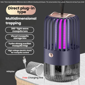 (1-3 Days Delivered)3-in-1 Electric UV Mosquito Killer Lamp Mosquitoes Automation Powerful Portable Mute Pest Anti Fly Trap Bug Insect Killer Zapper