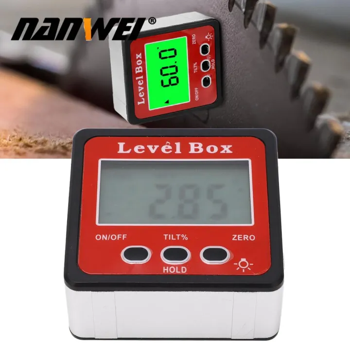 NANWEI Bevel Box High Accuracy Digital Level Box Easy To Read Magnetic ...