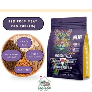 [ Bao seal 5Kg ] - Hạt LANGLIKE  - Siêu Topping Đạm 40% cho Mèo