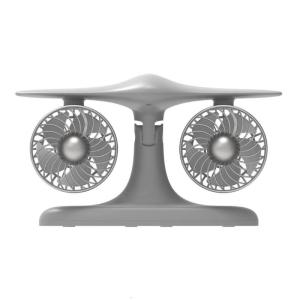 Multifuntional Outdoor Fan 4.5W Double Head Desk Fan Rechargeable Fan Travel Fan Office Fan Cooling Fan for Living Room