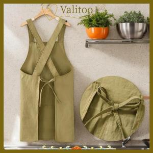 [Valitoo] ผ้ากันเปื้อนสำหรับทำอาหารในครัวระบายอากาศได้ดีกันเปื้อนเอวของผู้ใหญ่ป้องกันการเกิดคราบนุ่มเสื้อผ้าใช้ในร้านอาหารใช้ในบ้าน