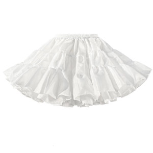 Womens tầng lớp petticoat xếp li xù một dòng váy animes Trang Phục Cosplay bên underskirt nửa phiếu ăn mặc