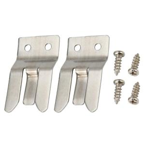 Metal Car Radio Mic Clip Adjustable Flexible Microphone Holder for Seamlessly Communication While Driving 2PCS