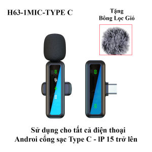 Mic Cài Áo H63 – Thu Âm Rõ Giảm Nhiễu Pin Lâu – Dùng Cho Livestream Dạy Học