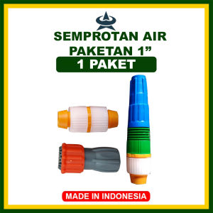 GEMUK Paketan Semprotan Air Lurus Dengan Sambungan Konektor Selang 3/4 Inch Ke selang 1 Inch Konektor Keran Air