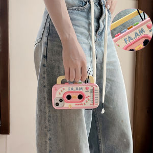 Fun Lovely Tape-recorder Player Design Soft Silicone Case for Apple iphone 14 Pro Max iphone 12 Pro Cover iphone 13 Pro iphone 11 Case iphone Case Shockproof Trend Case