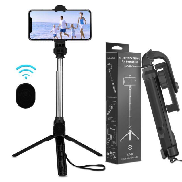 XT-10 Bluetooth Extendable Handheld Stabilize Stand Selfie Stick