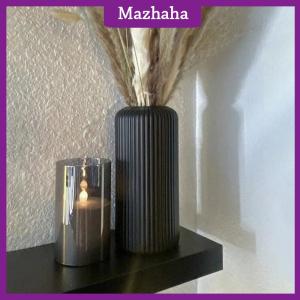 Mazhaha Striped -Like Plastic Vase For Flowers Decorative Floral Arrangement Display Creative Little Flower Vase