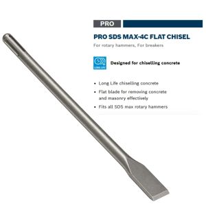 Bosch 25x600mm Flat SDS Max Chisel 1618600203 Concrete Masonry Demolition Tool 1pcs