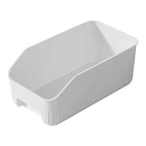 UNMEGONI Multifunction Kitchen Storage Box White Transparent Plastic Storage Case High Quality Space Saver Sundries Storage For Refrigerator Cabinet
