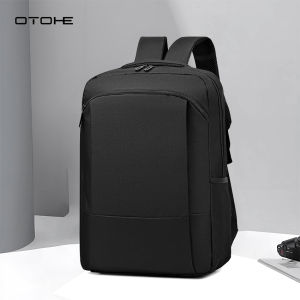 กระเป๋าเป้สะพายหลังแล็ปท็อปผู้ชาย OTOHE กระเป๋าสะพายเดินทางกระเป๋าสะพายวิทยาลัยกระเป๋าธุรกิจ USB กระเป๋าสะพายไหล่แบบลำลองชาร์จป้องกันการโจรกรรมกระเป๋าเป้สะพายหลังกระเป๋าแคมป์ปิ้งกระเป๋านักเรียน